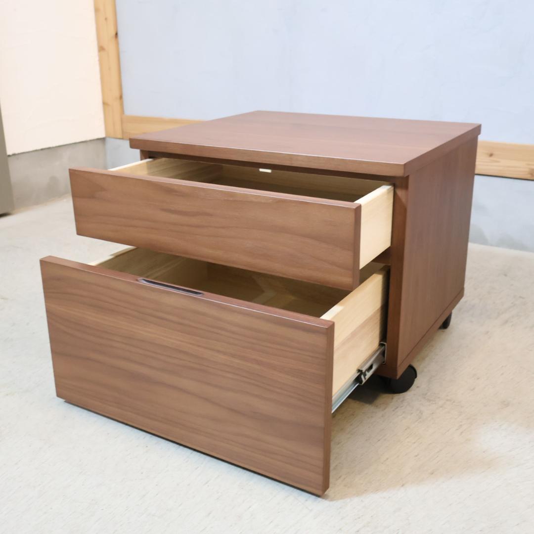 Urthr ウルズ ウォールナット プリンターカート チェストワゴン キャスター