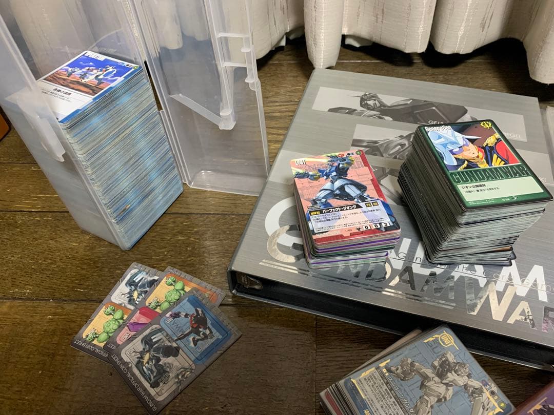 旧ガンダムウォー引退まとめ売りセット　　デッキ３つ・ファイル１つ