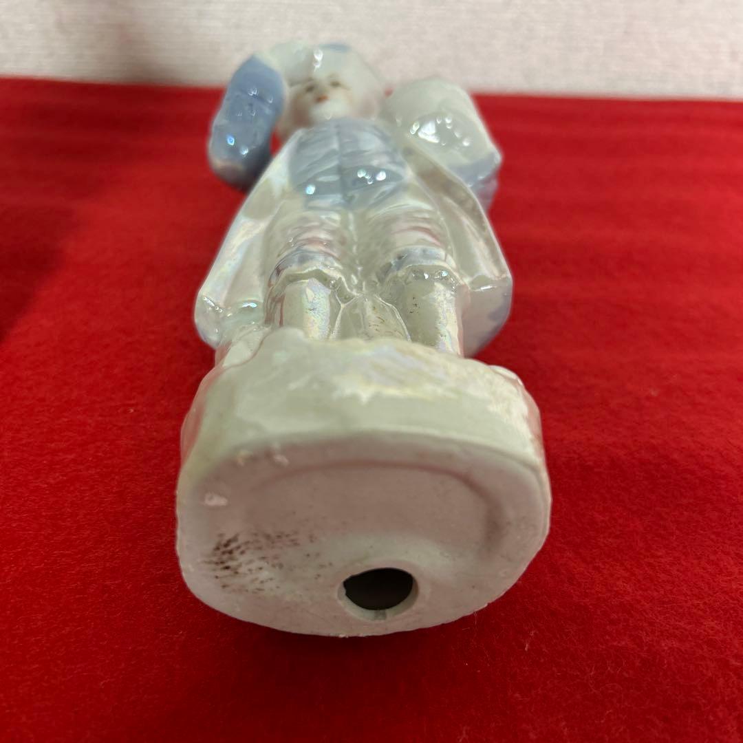 自宅保管品　アンティーク　陶磁器の人形ペア　とても可愛らしいお人形です