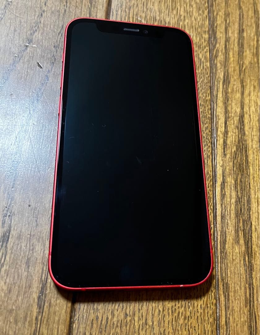 値下げ　Apple iPhone 12mini red 中古品　美品