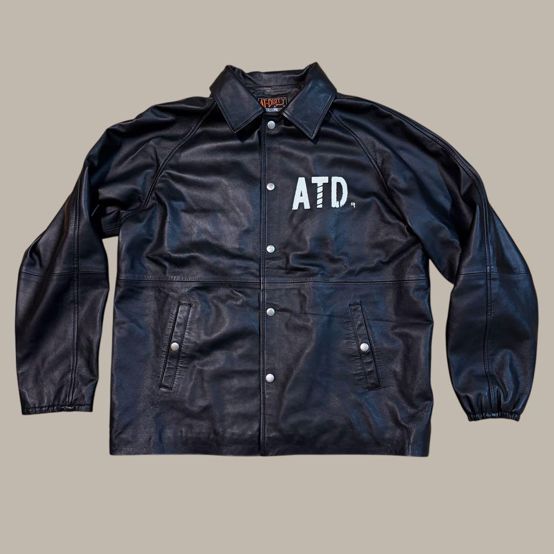 ★美品★ AT-DIRTY レザー コーチジャケット　ラグラン