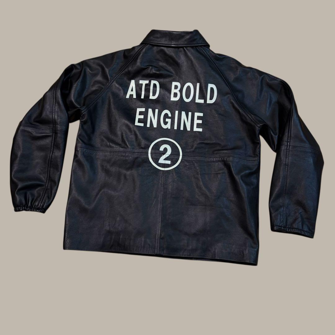 ★美品★ AT-DIRTY レザー コーチジャケット　ラグラン