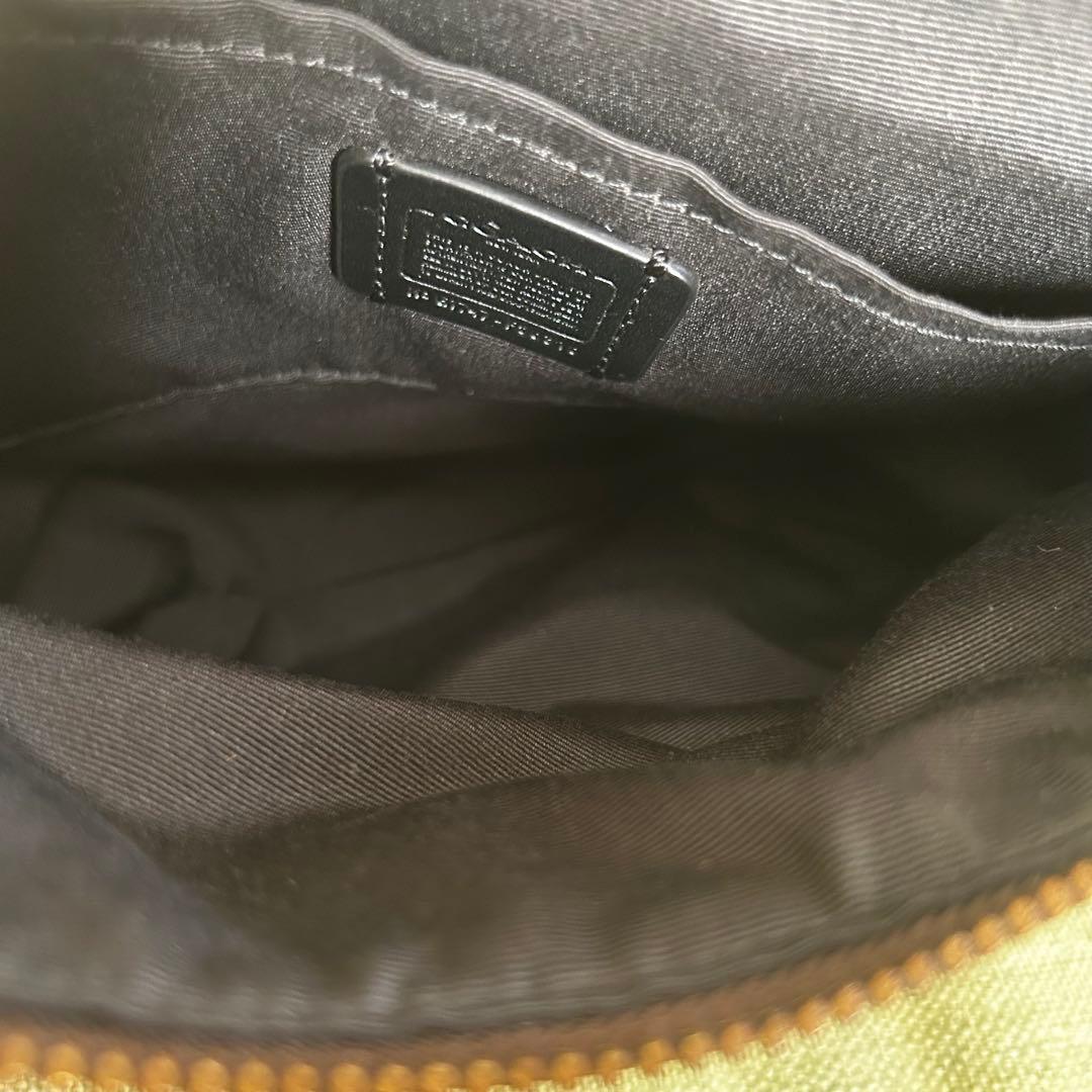 未使用　花柄　COACH コーチ　ショルダーバッグ スマホショルダー　レザー