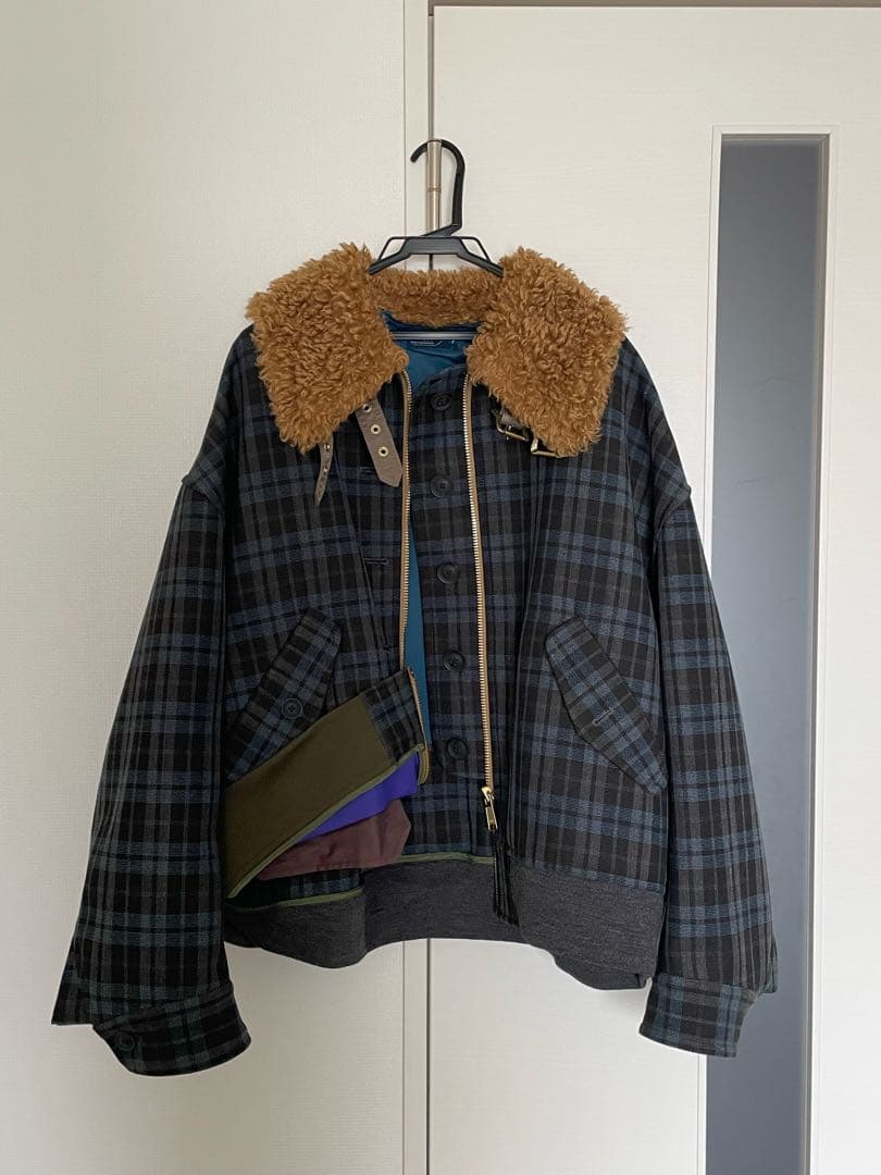 kolor 23aw ファーブルゾン