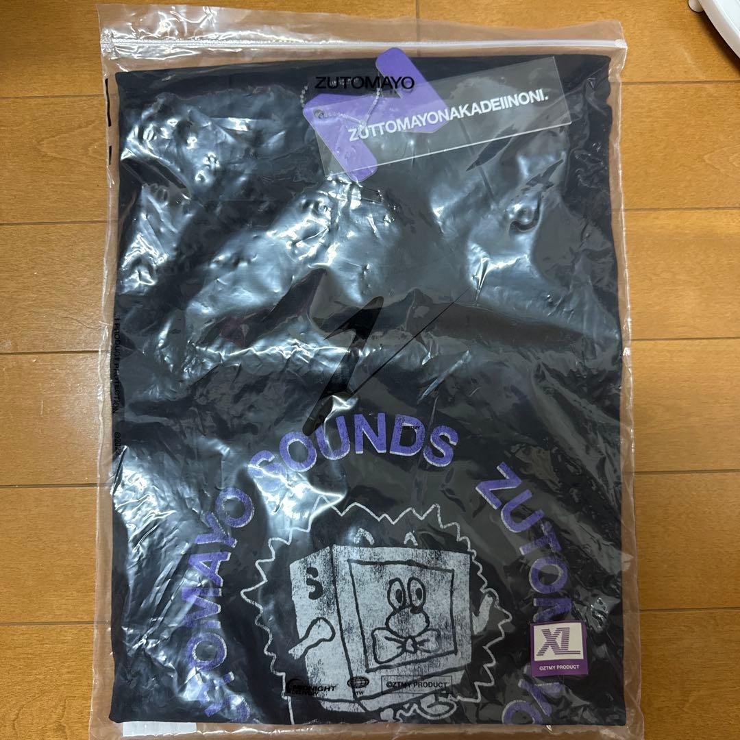 ずっと真夜中でいいのに。強TV Tee (Black) XL