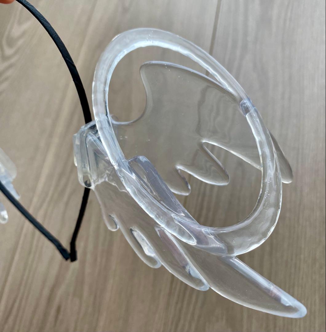 ⭐︎新品未使用⭐︎リリコラム ツノカチュ 天使の羽カチューシャタイプ（透明）