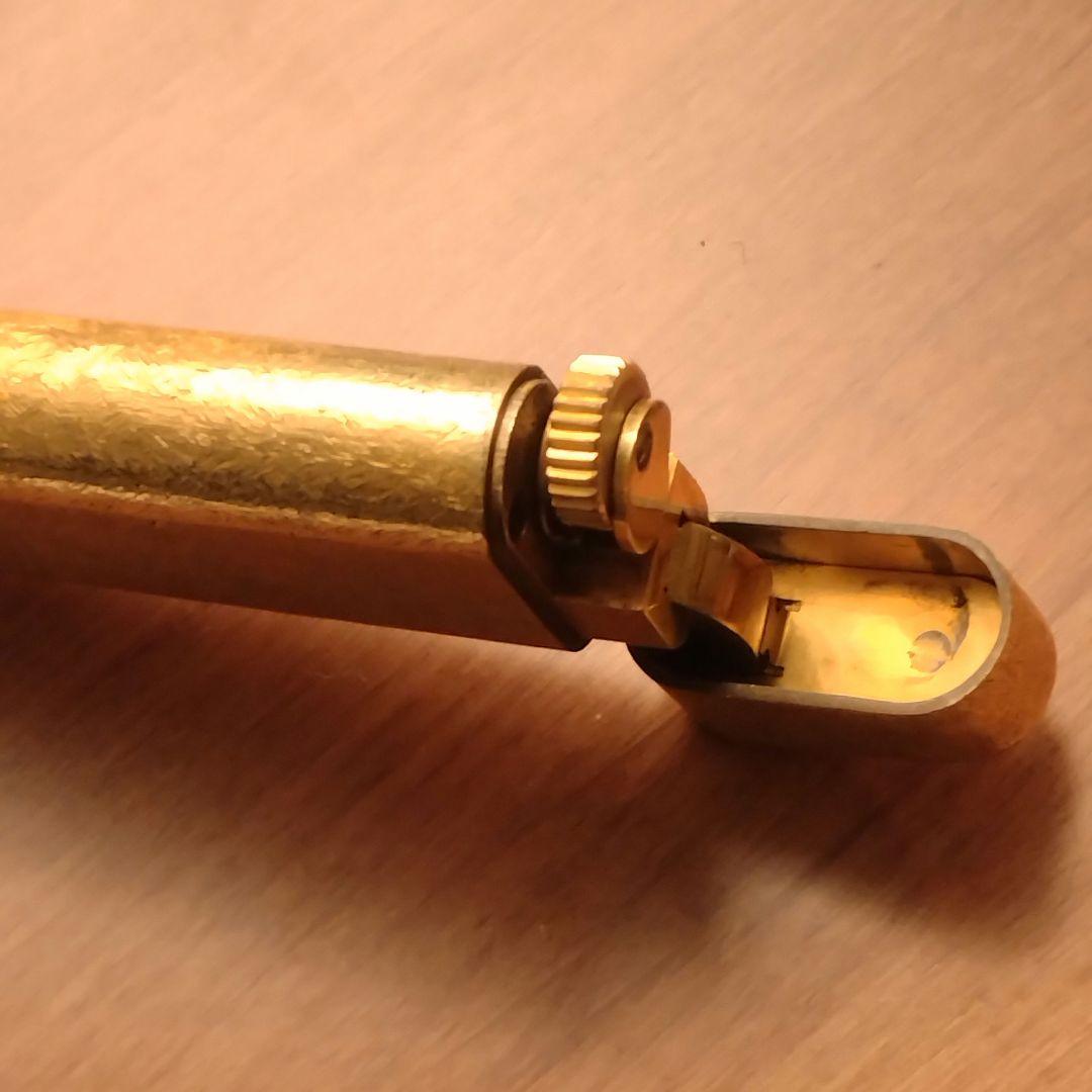 ヴィンテージ カルティエ 金箔柄 ライター 着火未確認