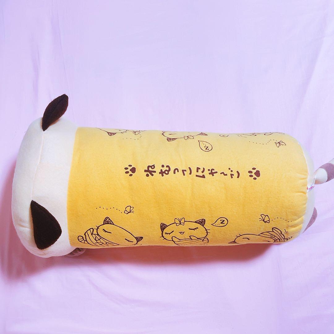 希少レア　ねむっこにゃーご　サンリオ　イラスト　クッション　ねこ　平成レトロ
