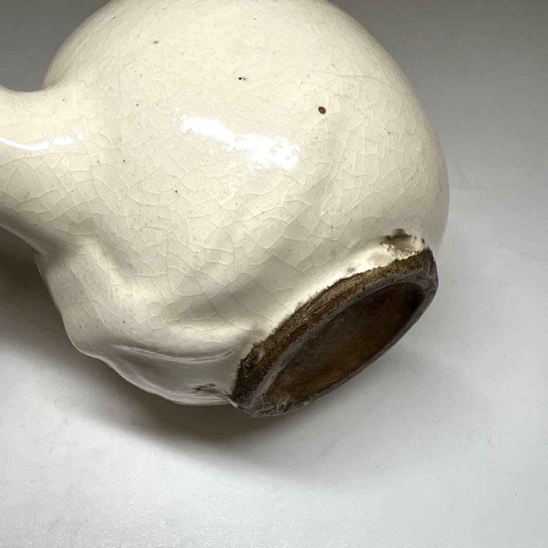 朝鮮美術　李朝桃形水注　鑑定箱付　幅約12㎝　東Y7-0609⭐︎2Fトコチ