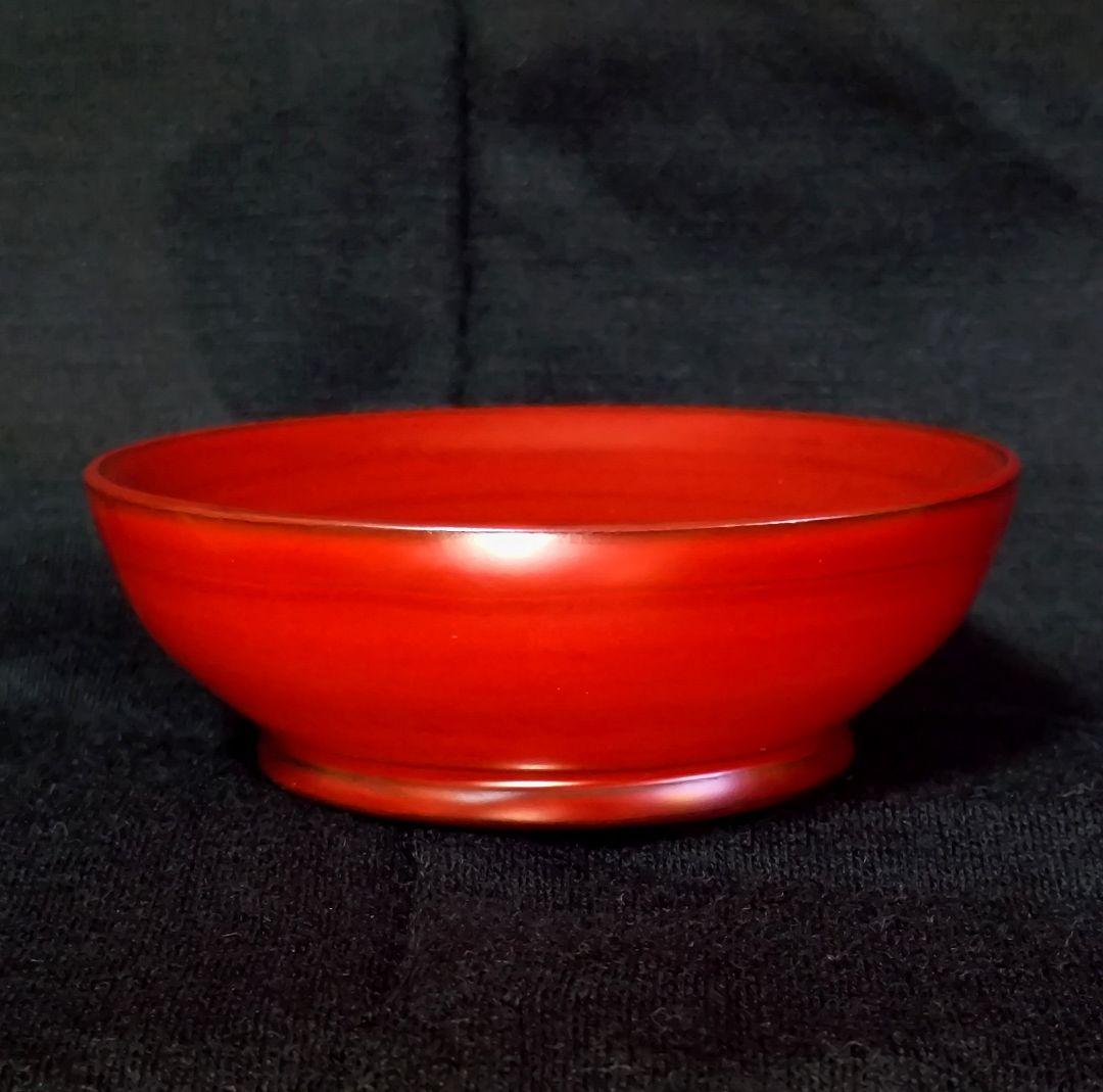 輪島塗 角偉三郎 朱塗 盃 一つ星 紙箱 共布 栞 人間国宝 名工