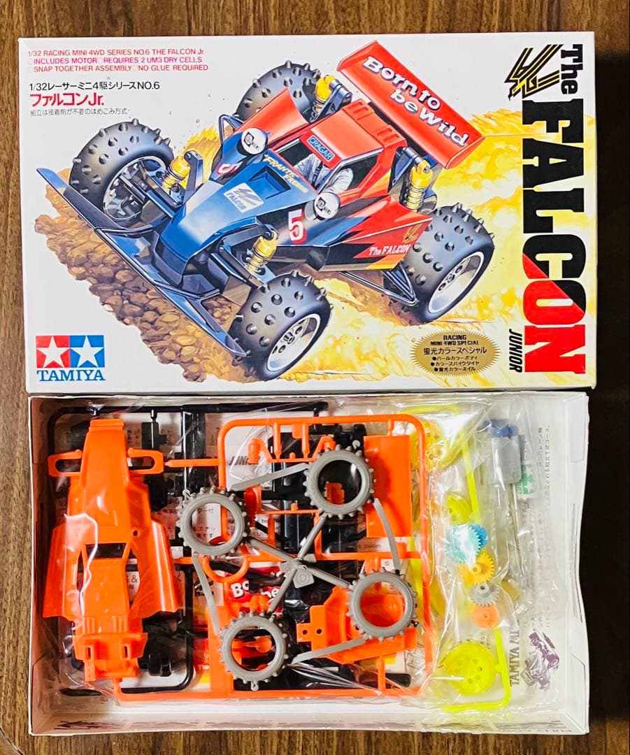 タミヤ レーサーミニ四駆 ファルコンJr. 蛍光カラースペシャル