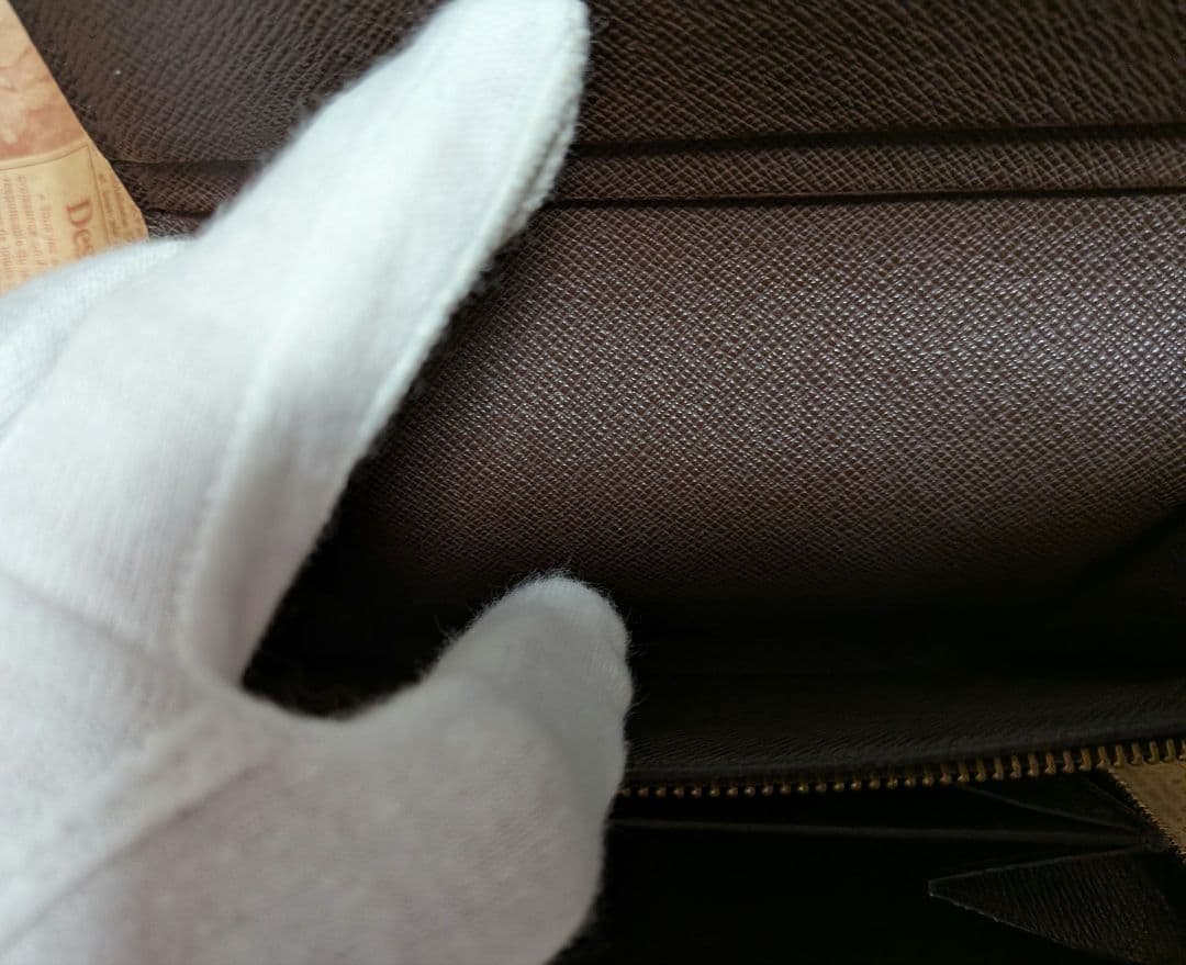 ルイ・ヴィトン　ダミエ　ポルトフォイユ　トレゾール　L字ファスナー財布