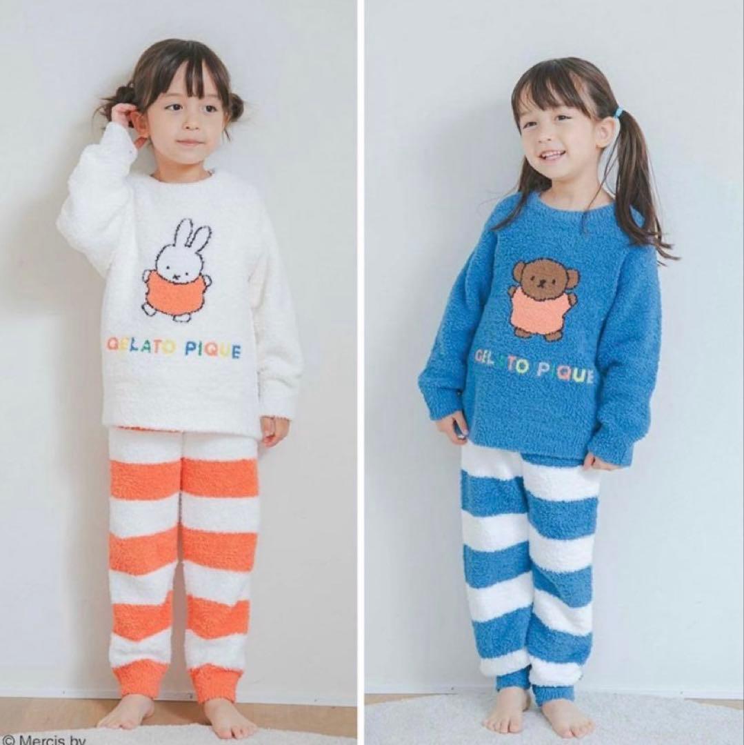 【新品未使用】ジェラートピケ　ミッフィーベビモコプルオーバー＆ロングパンツセット