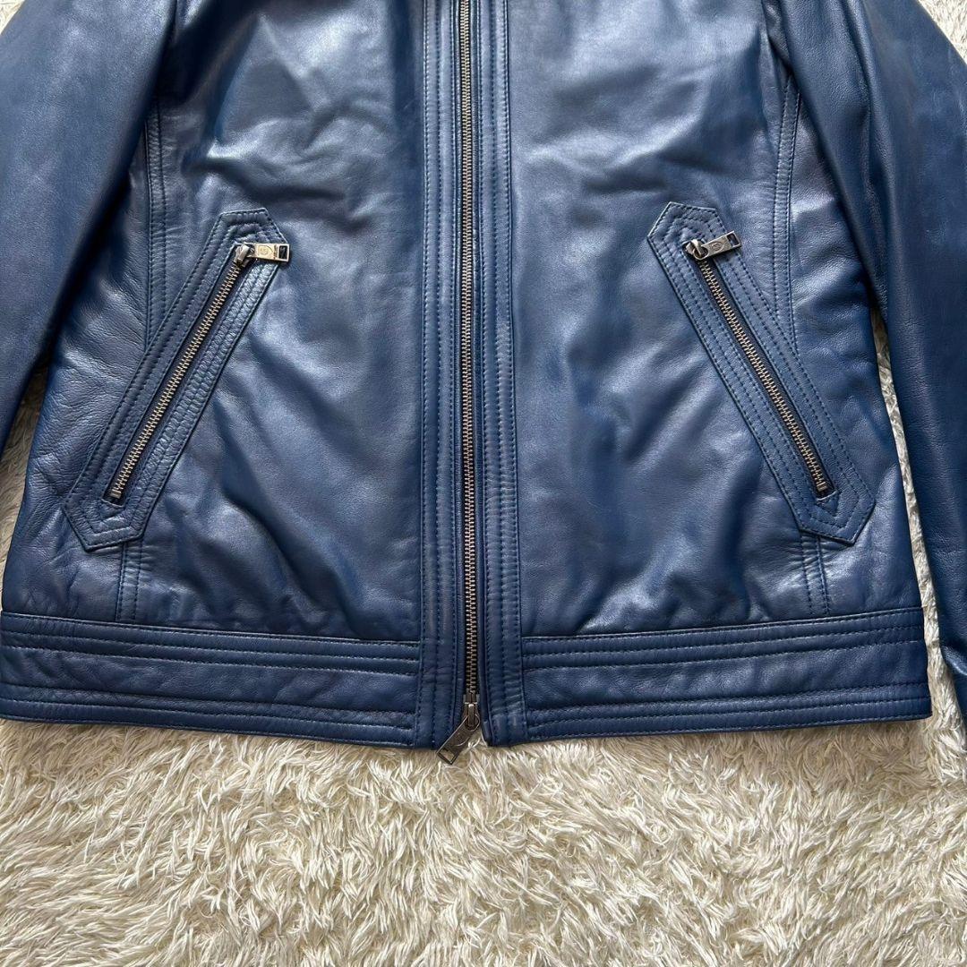 美品✨ブラックレーベルクレストブリッジ　ライダース　羊革　ファー　ライナー付