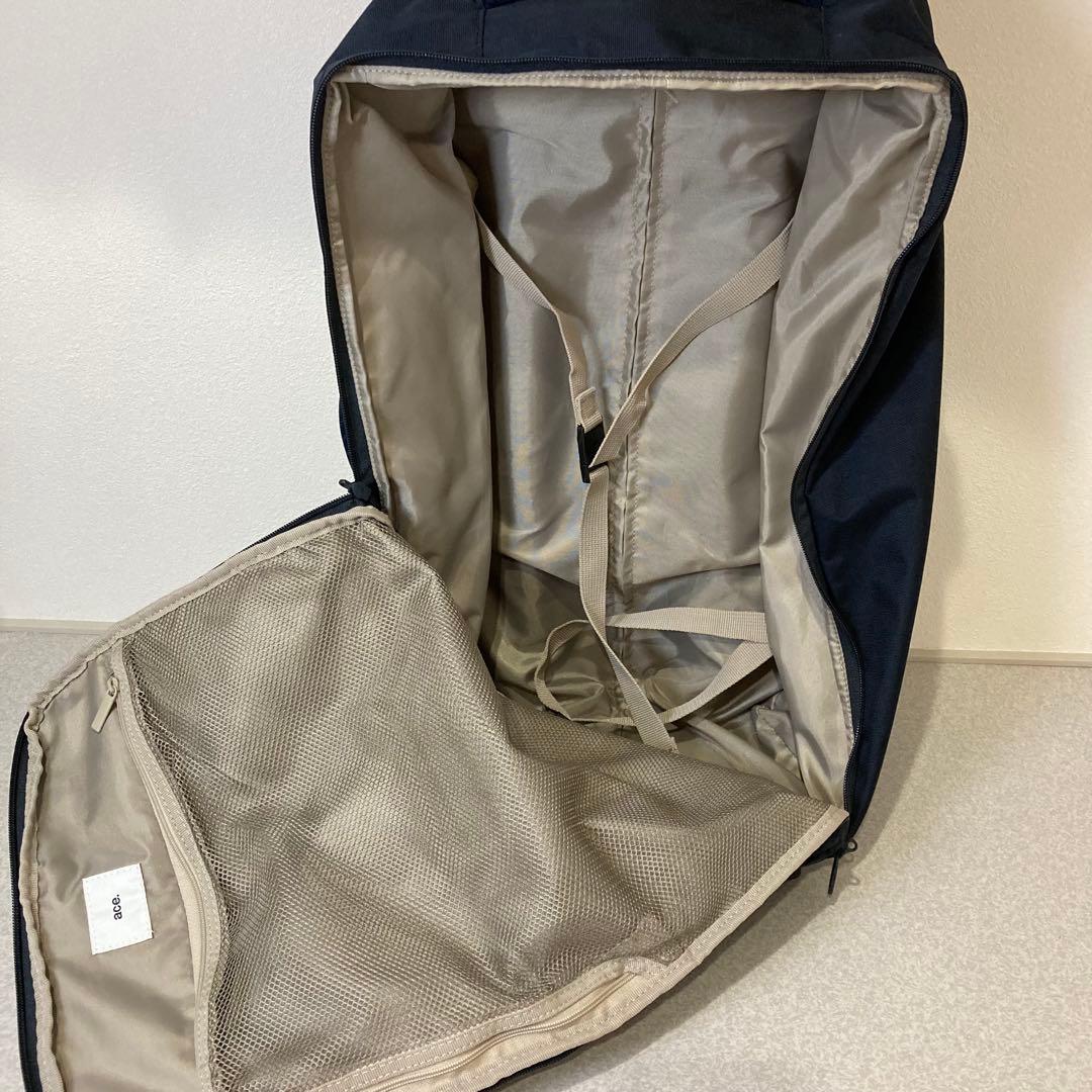 希少　エース　ACE リュック　キャリーバッグ　2WAY 機内持込可　ネイビー