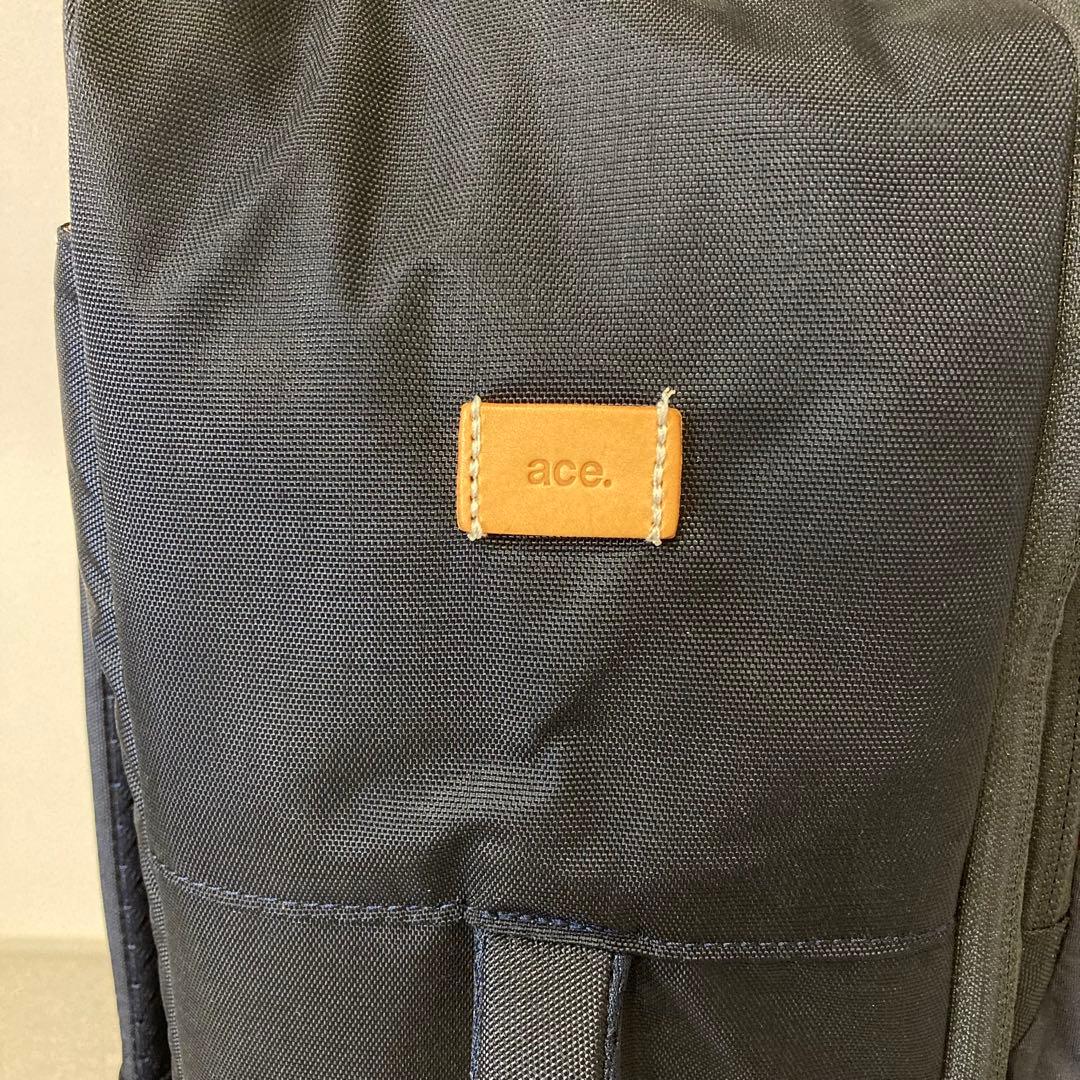 希少　エース　ACE リュック　キャリーバッグ　2WAY 機内持込可　ネイビー