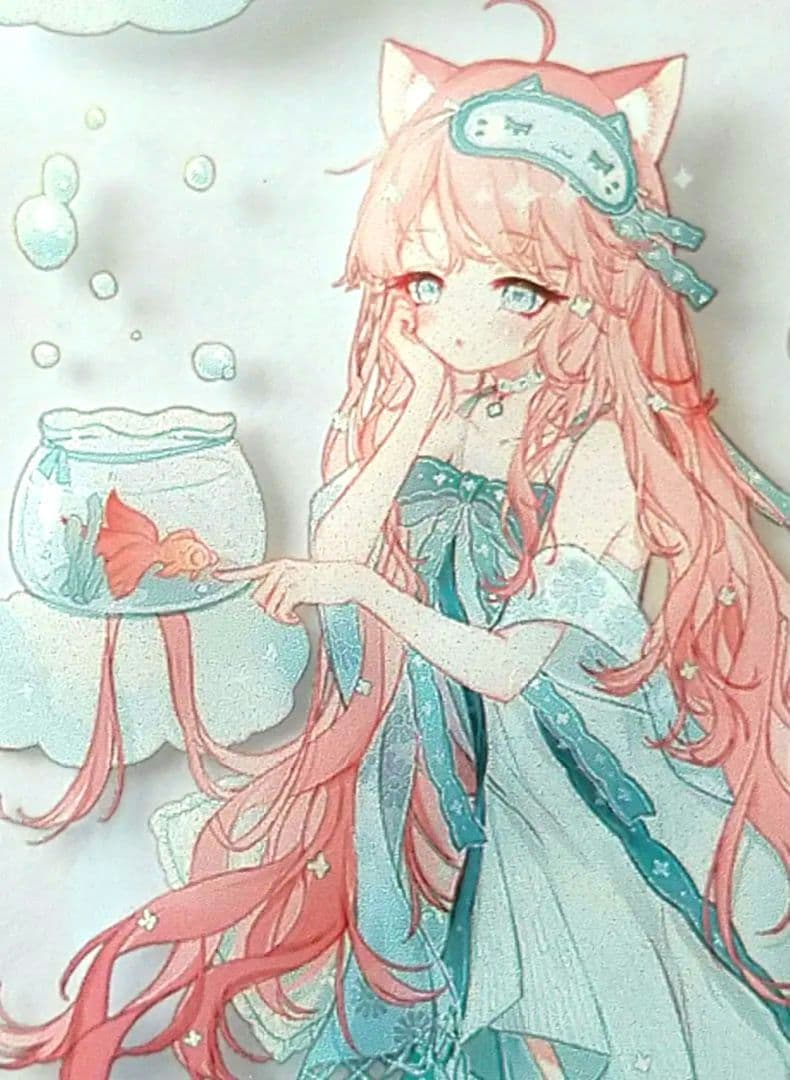 ✩再販✩J43＃猫咪少女(PET)野葵 切り売り海外人物マステ女の子ネコ耳