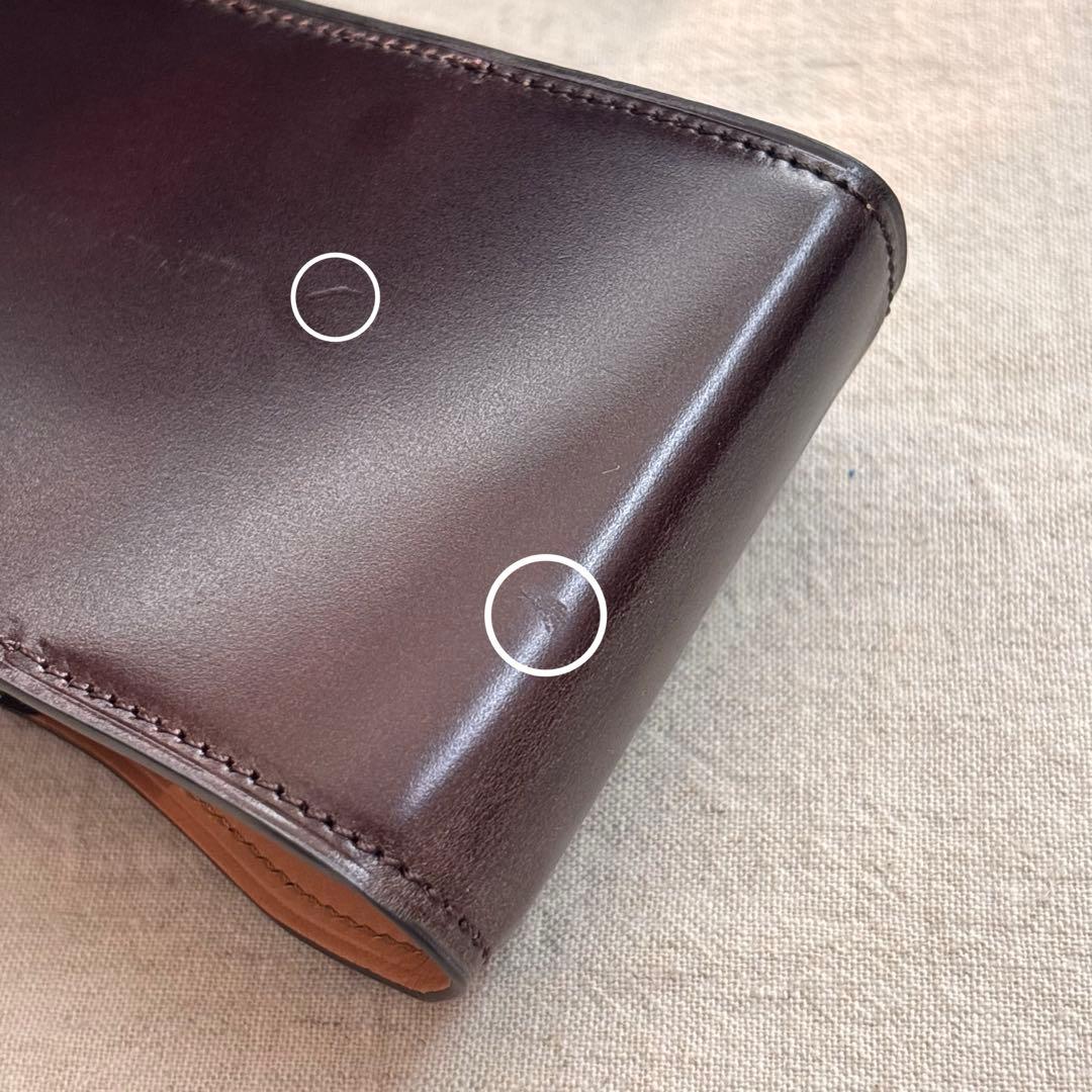 コードバンペンケース 肉盛り3本差しBrelioブレイリオBrelio 廃盤品