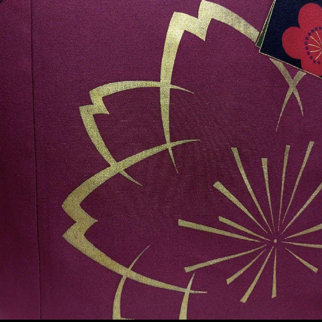 新品未使用！振袖フルセット(7点)・成人式・古典柄・金彩加工・色紙花鞠文・正絹