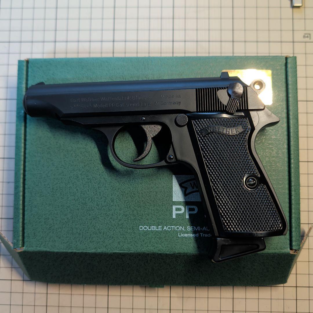 マルゼン　ワルサーPP 　ブローバック　ブラックモデル　取説汚れあり