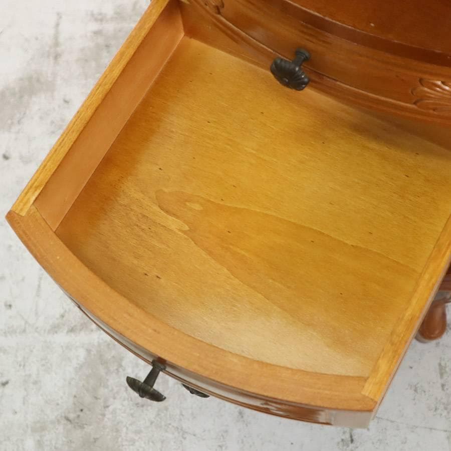 イタリア製クラシカル家具 サイドチェスト コンソール 電話台 引き出し4段