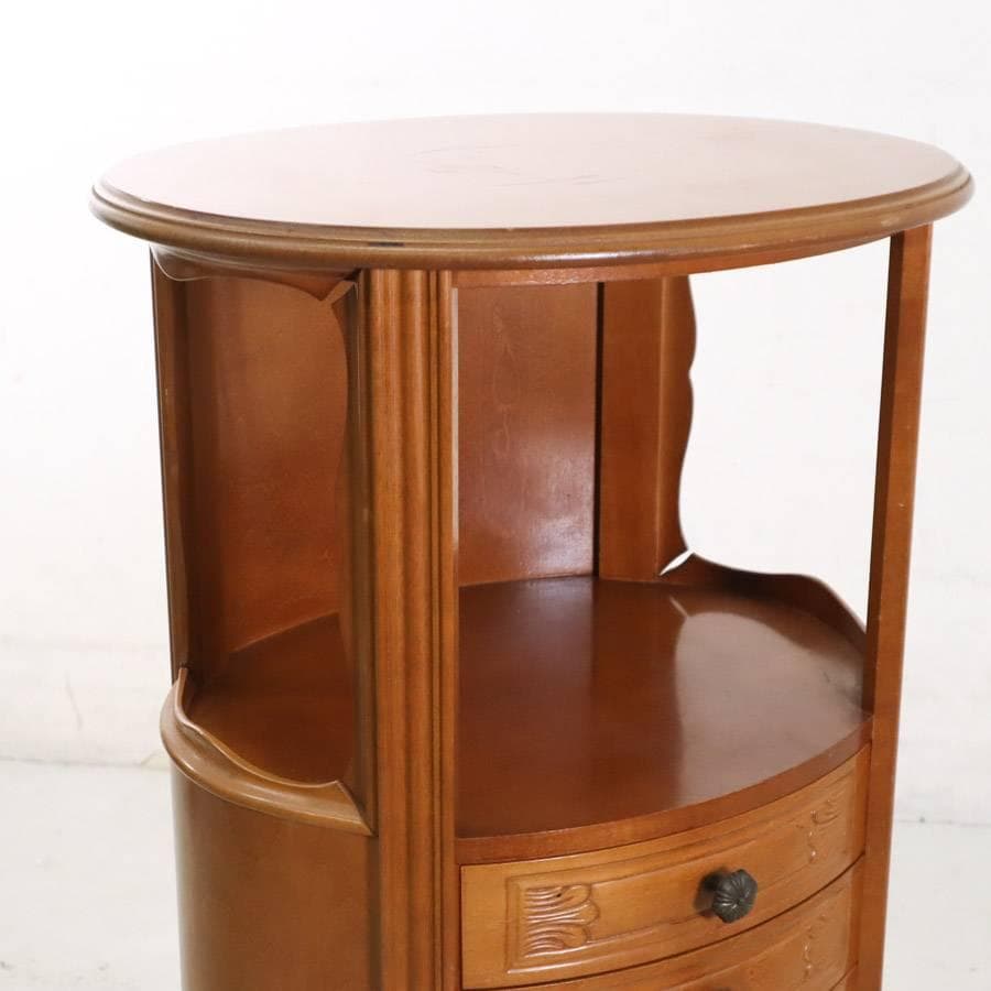 イタリア製クラシカル家具 サイドチェスト コンソール 電話台 引き出し4段