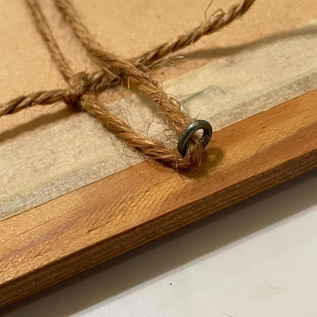 イギリス購入★木製額入り絵 PIG & SHEEP