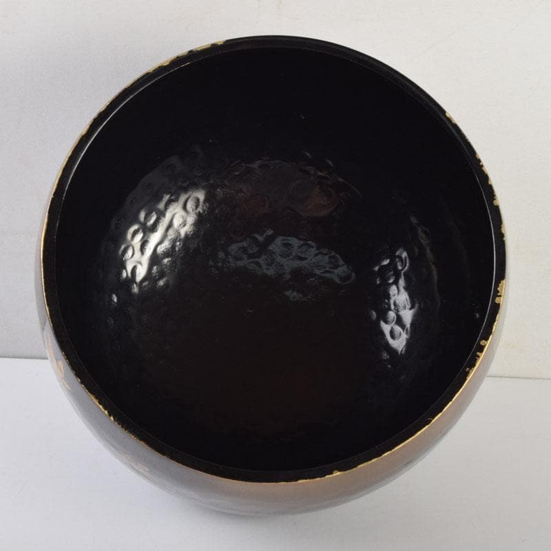 仏教美術　仏具　銅製鎚目　紅葉蒔絵　本手打　おりん　V　8937