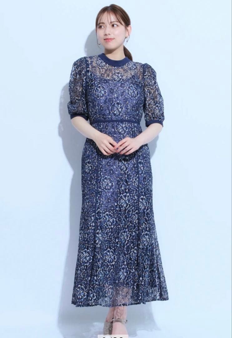 値下げ中！　Mystrada ワンピース　ドレス　ネイビー ブルー　ロングドレス