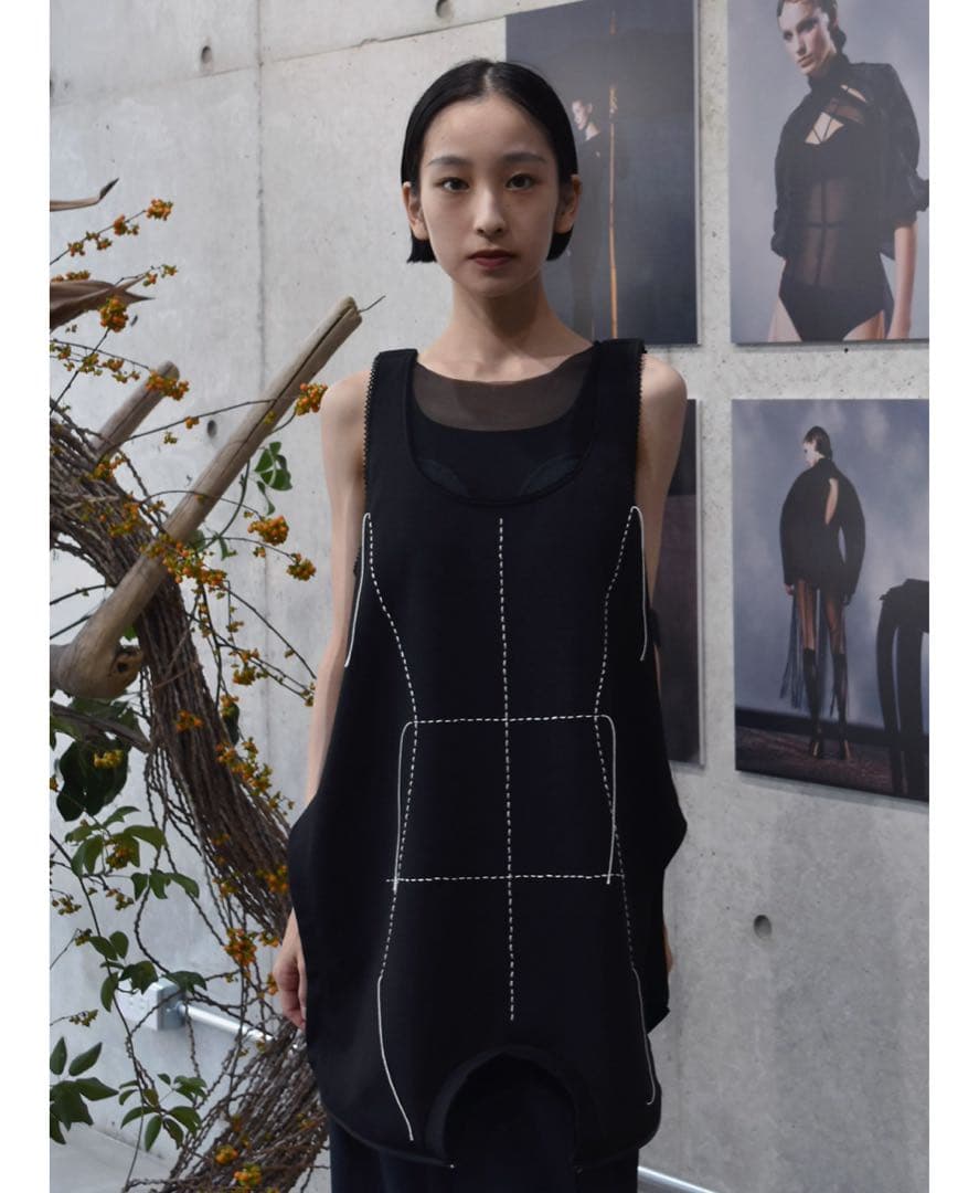 トップス FRANGANT Torso tops BLACK