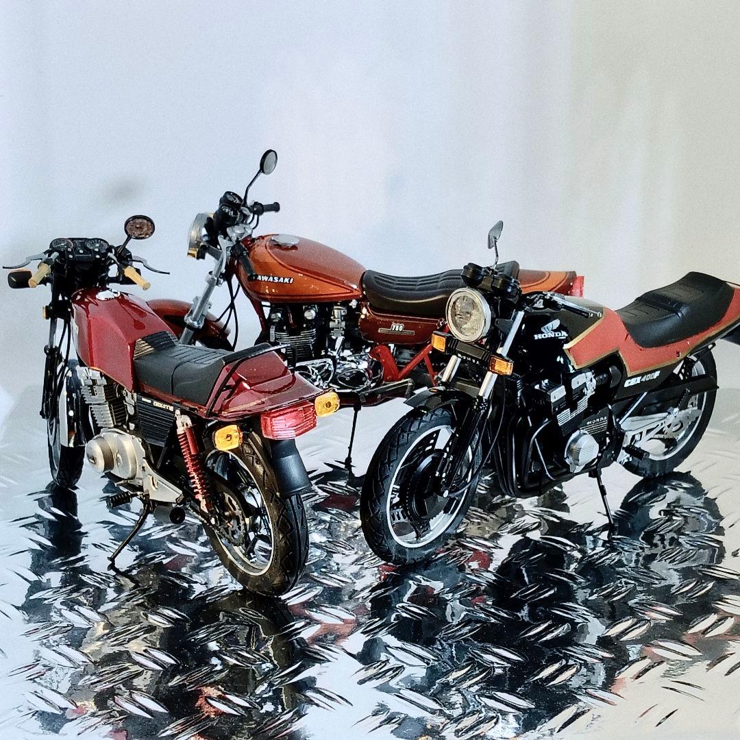 アオシマ1/12　CBX400F／GSX400E／Z750RS　３点 おまとめ