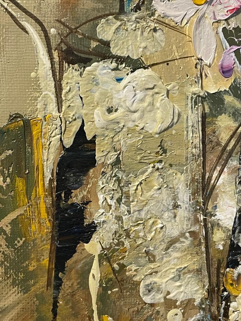 h*7様 「真作」池田秀郎「果実と花」静物画　油彩画　額装　サイン有り　F8号