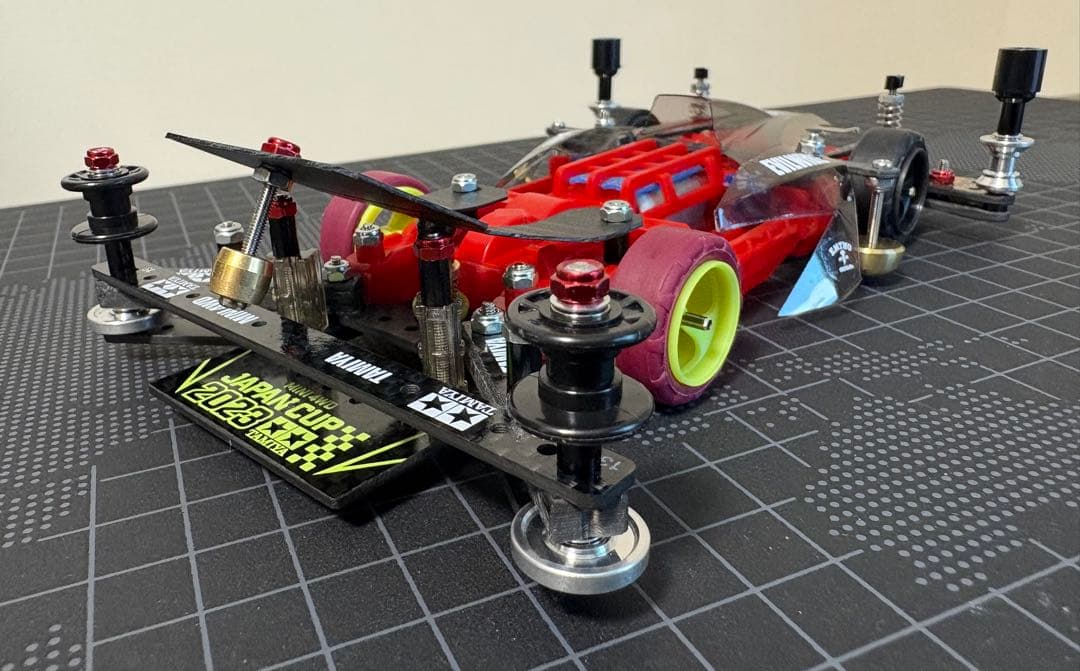 ミニ四駆 MS フレキ　赤　レッド　完成品アバンテMk.II