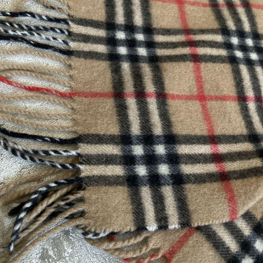 Burberry’sカシミヤ100%ウール　ノバチェック定番マフラー男女兼用