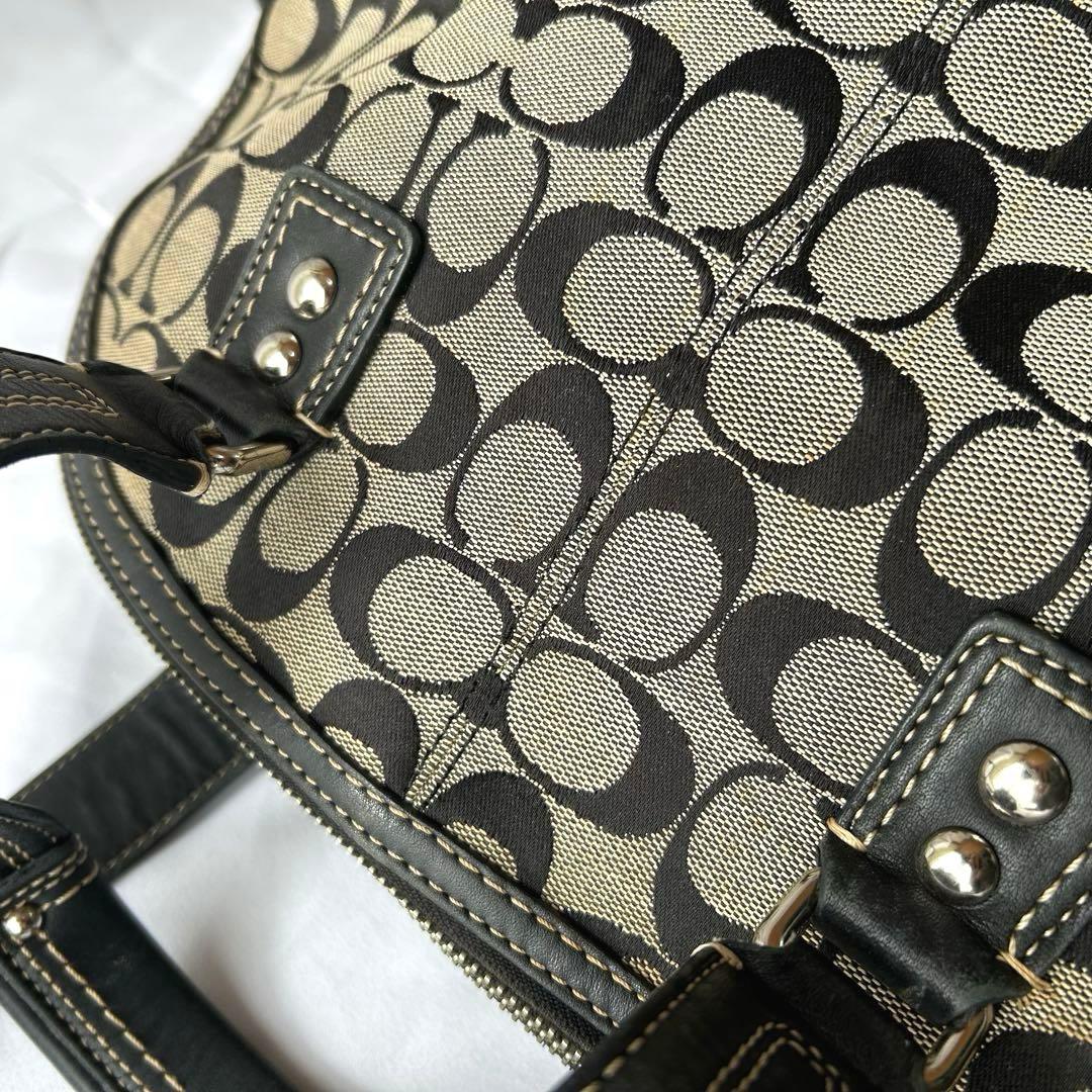 COACH F13977 ハンドバッグ ターンロック シグネチャー