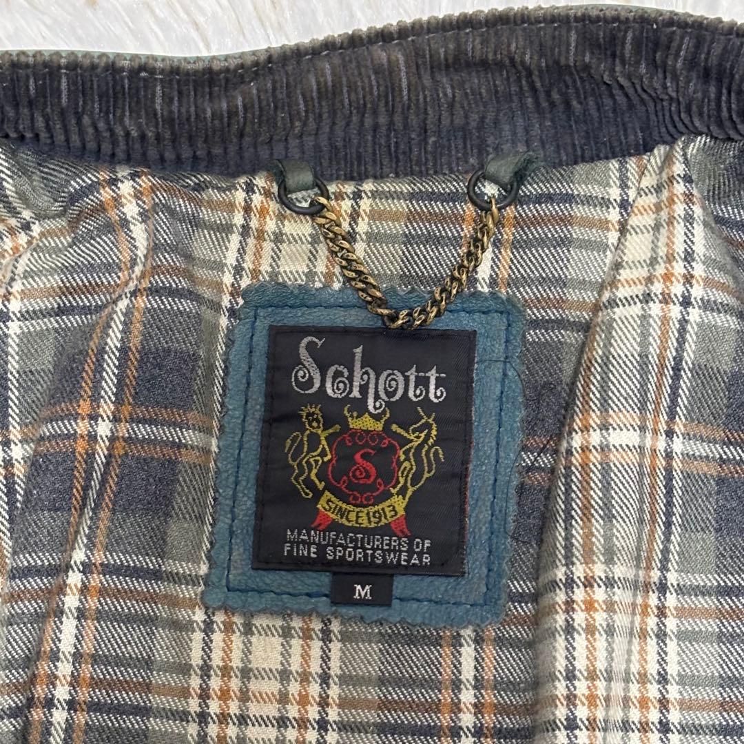 【希少色】 Schott ライダースジャケット シングル ヴィンテージ M