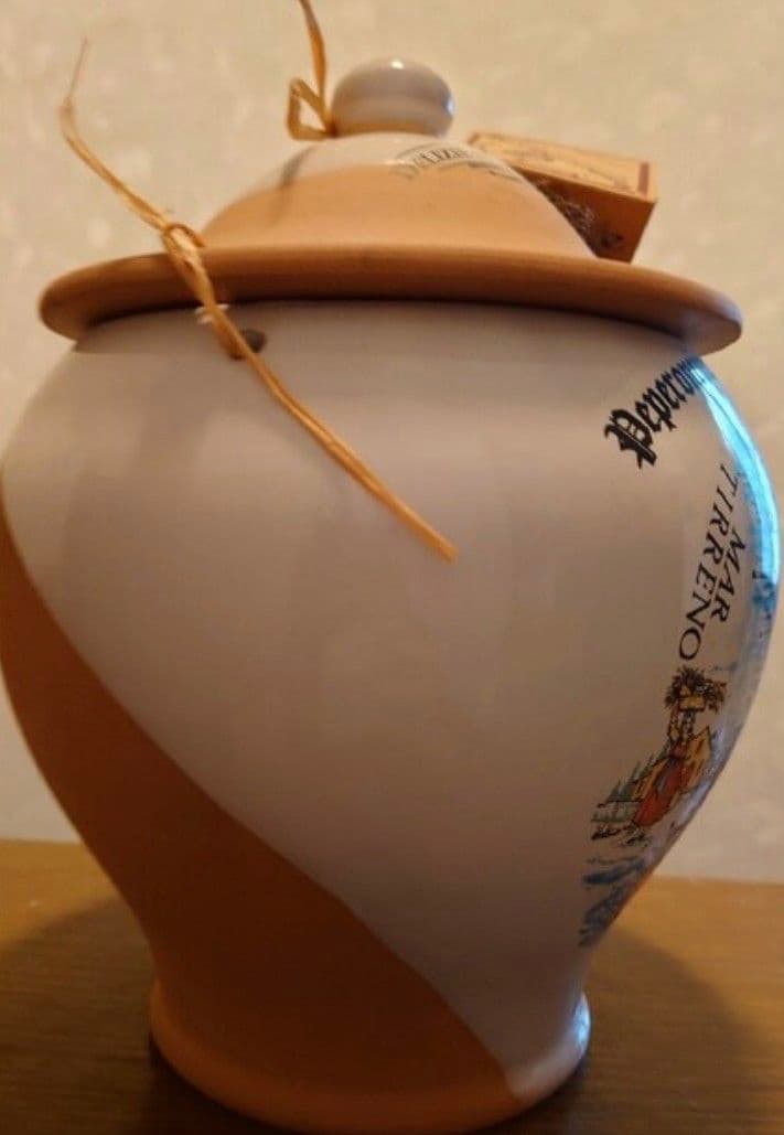 アンティーク　イタリア地図陶器調味料入れ　未使用品