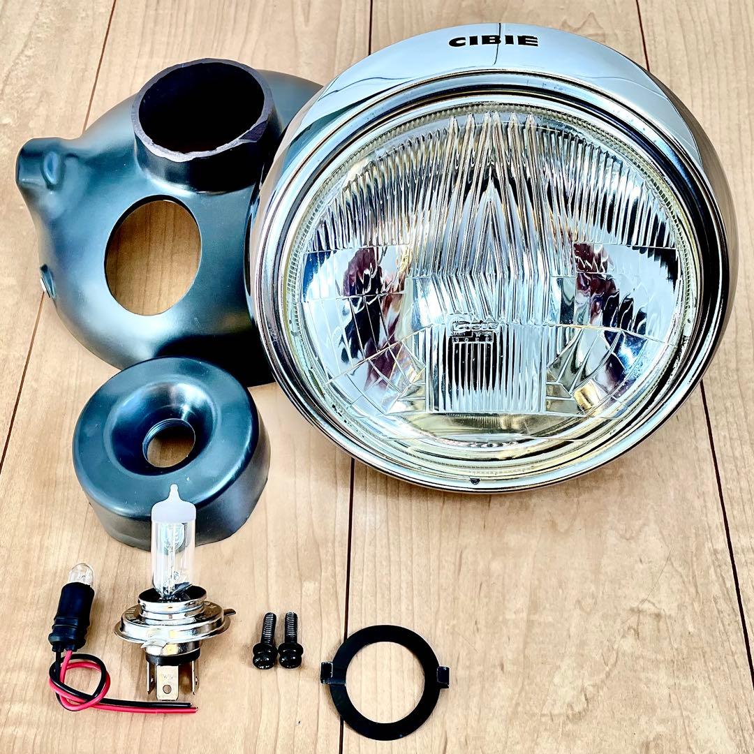 当時物 CIBIE シビエ 凹み ヘッドライト CB400F ホーク マーシャル