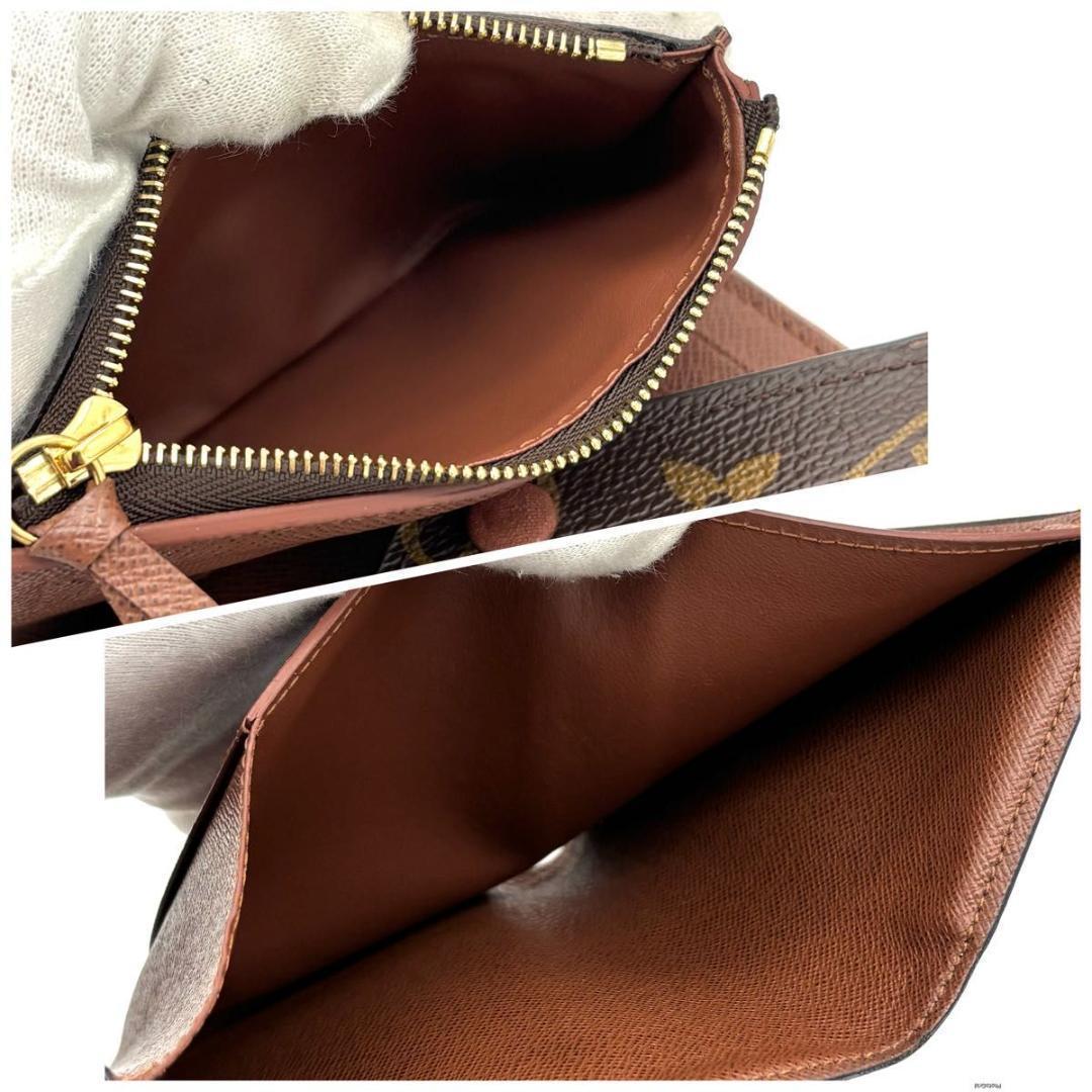 ルイヴィトン モノグラム ポルトフォイユ ヴィクトリーヌ 三つ折り財布 ブラウン