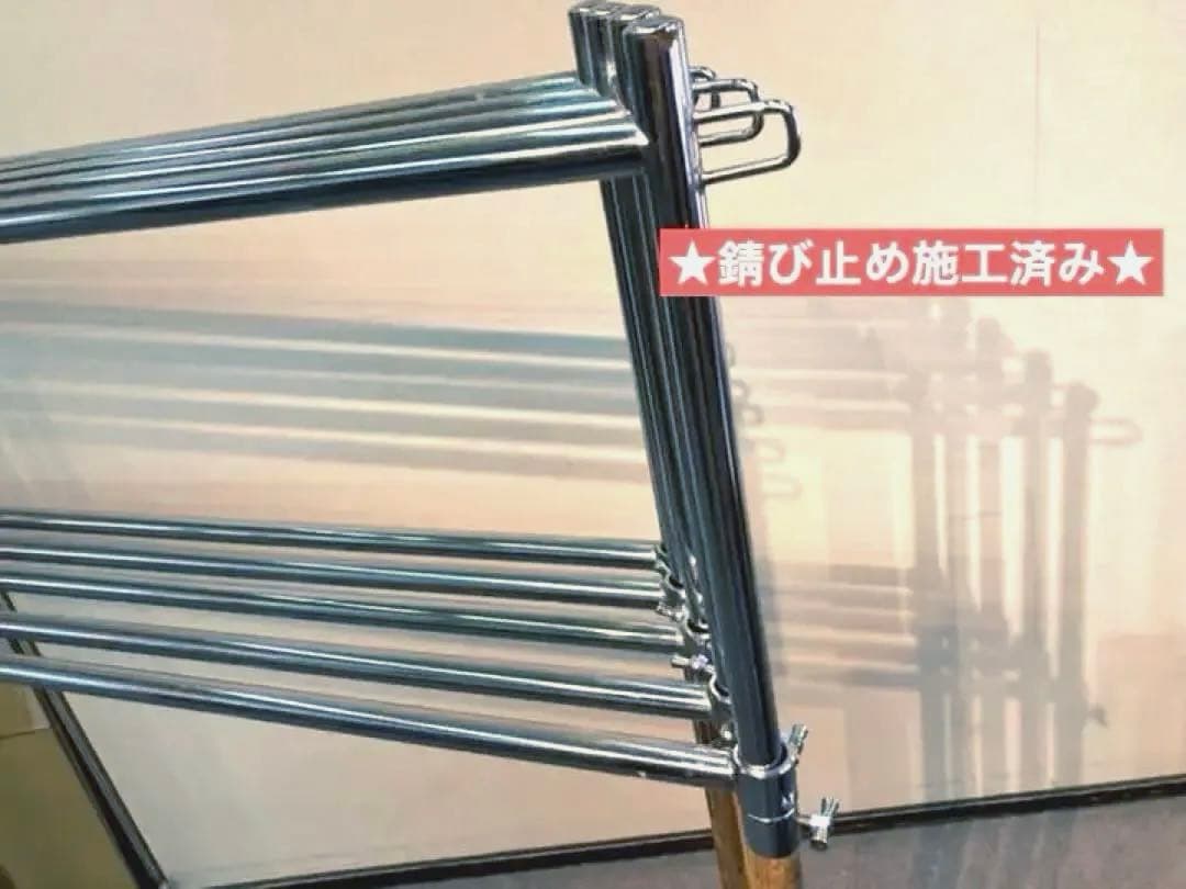 ★美品★メンテ済■120cm幅 ■店舗用　アパレルハンガーラック★直接引き取り可