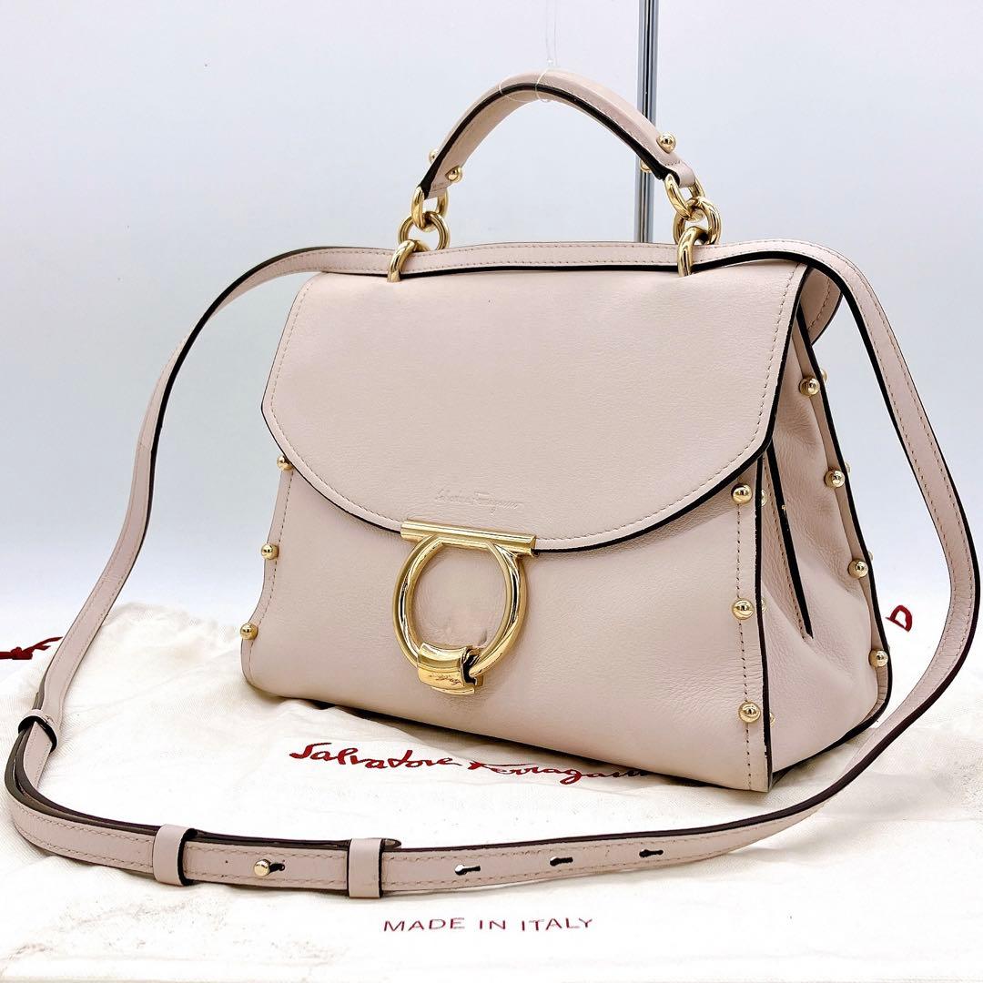 【Salvatore Ferragamo】マーゴット　2wayハンドバッグ