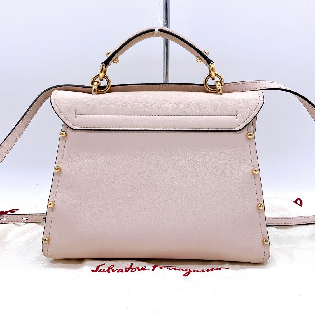 【Salvatore Ferragamo】マーゴット　2wayハンドバッグ