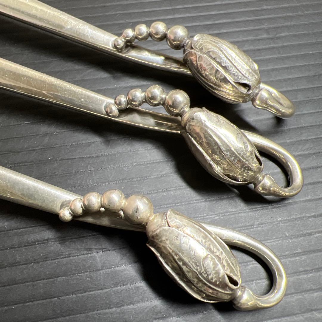 ジョージジェンセンブロッサムsterling925デザートスプーン6本208g