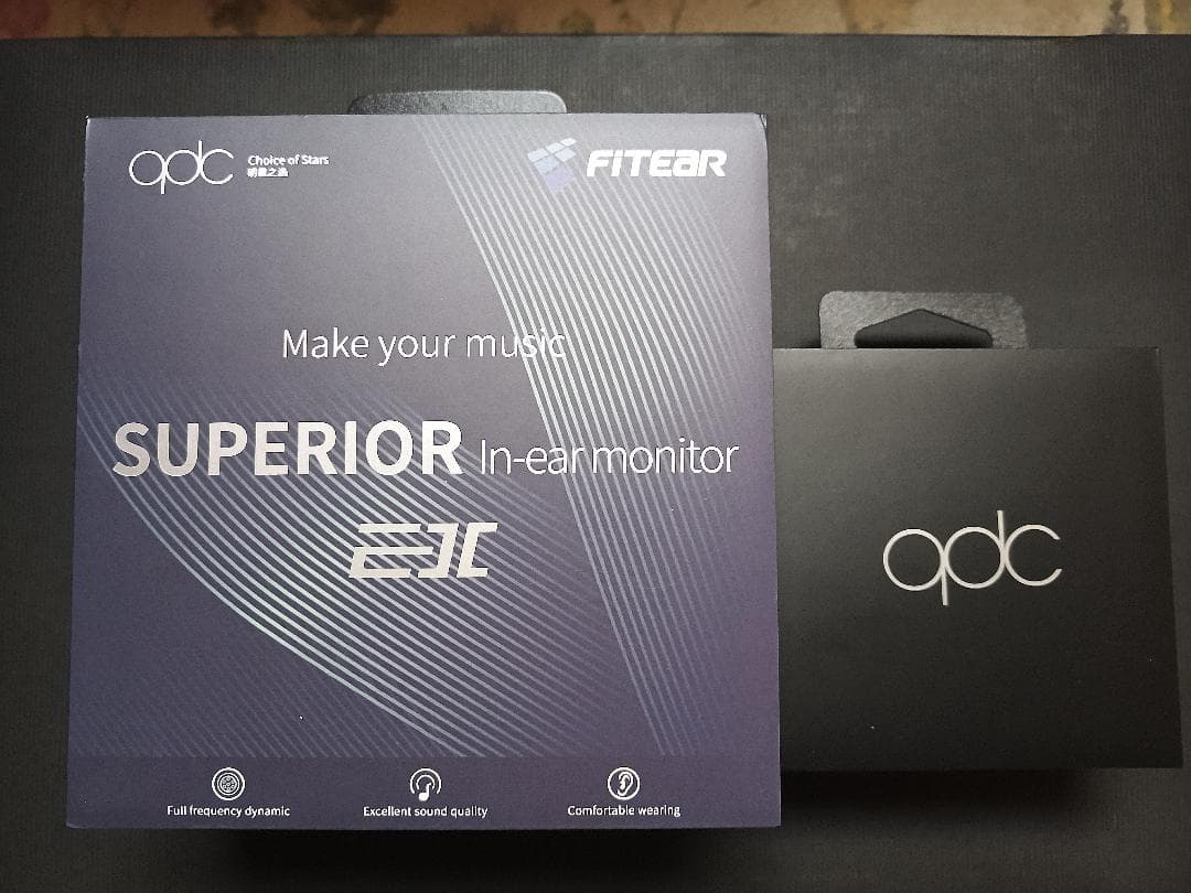 qdc SUPERIOR EX と 純正4.4mm5極バランスケーブル