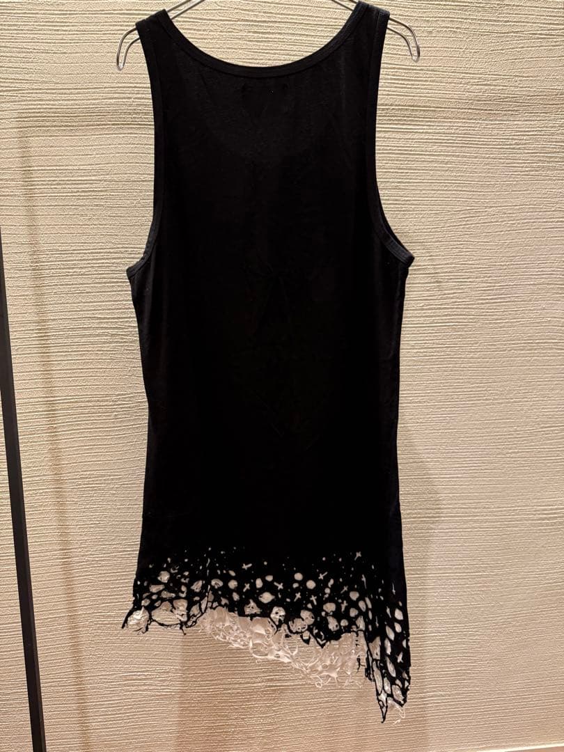 トップス 00s japanese label grunge tank top boro