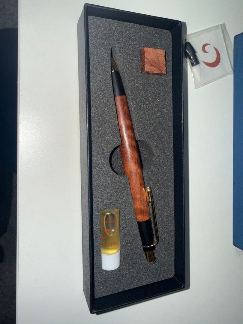 野原工芸　シャープペンシル　本花梨虎杢