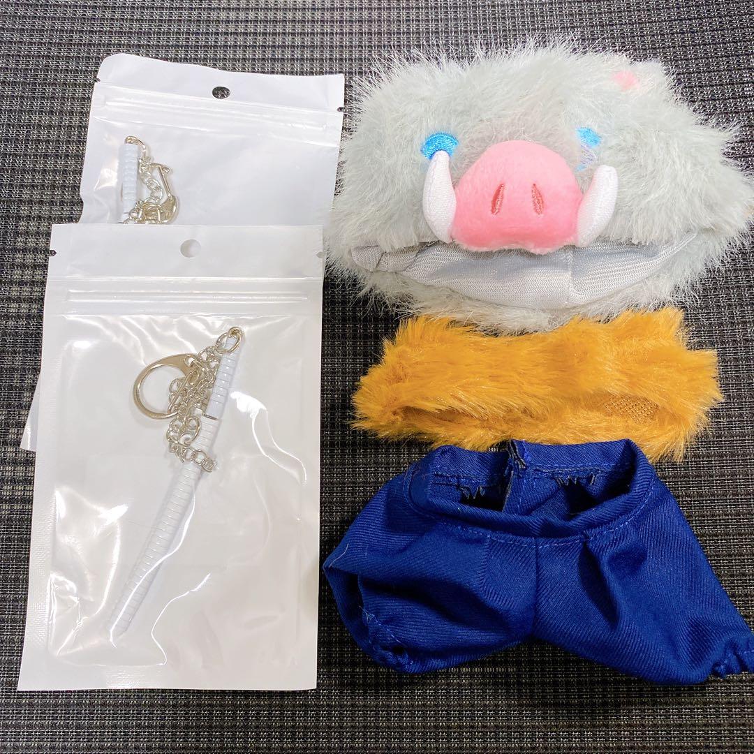 【ラブブ】着せ替え服 17cm用 ぬいぐるみ 鬼滅の刃風 5種コンプリートセット