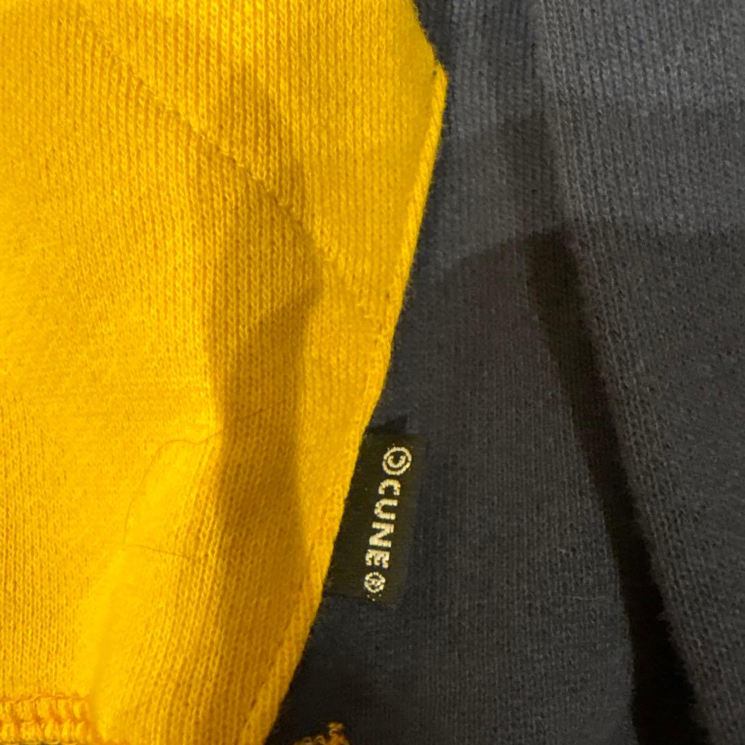 タグ付き　cune 後付パーカー　後付けパーカー