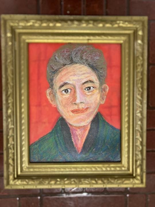 空飛ぶ前衛美術家糸川裕志の絵画、ポップアートの人物画、