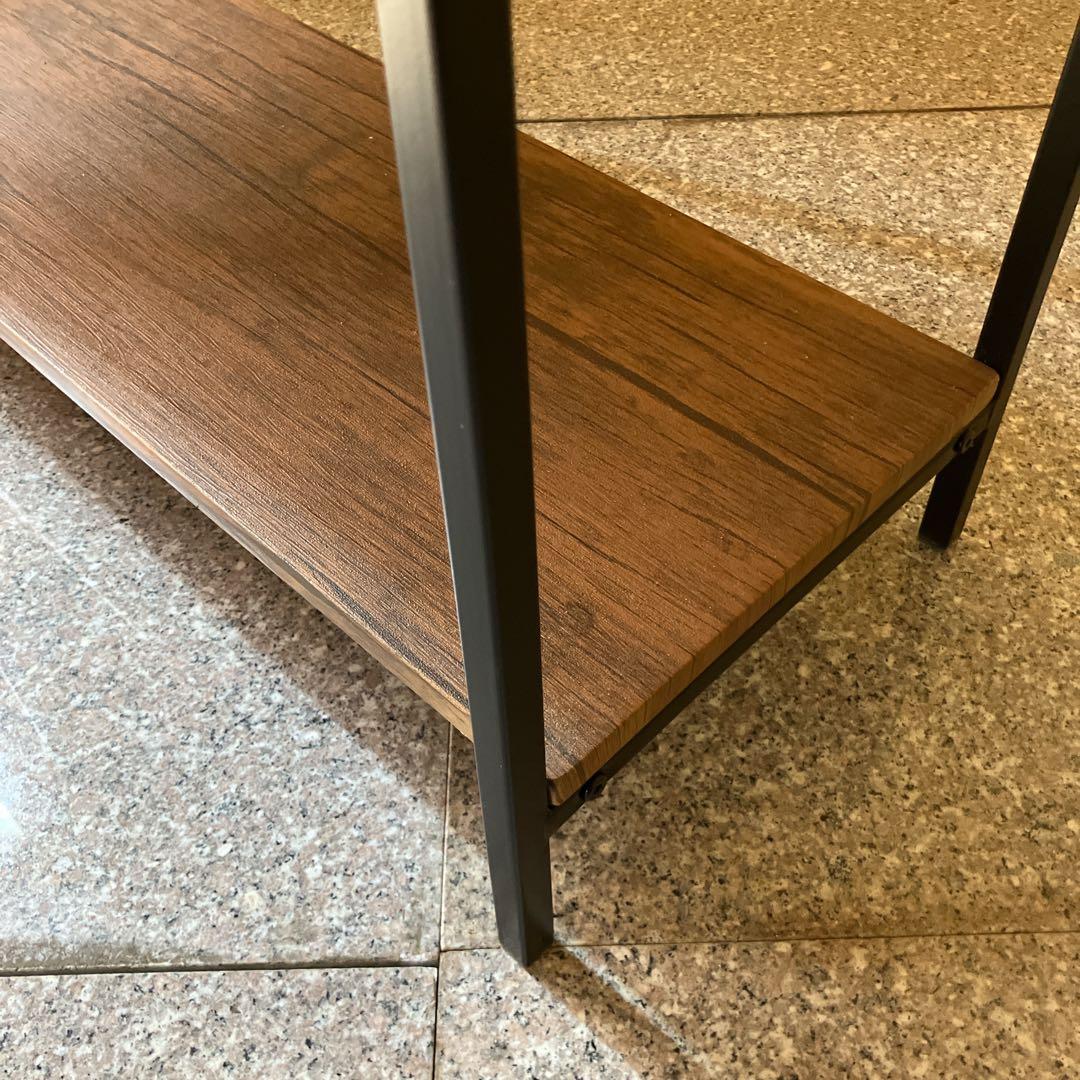 Salut!　サリュ オールドアイアンラックワイド4段シェルフ　ディスプレイ棚